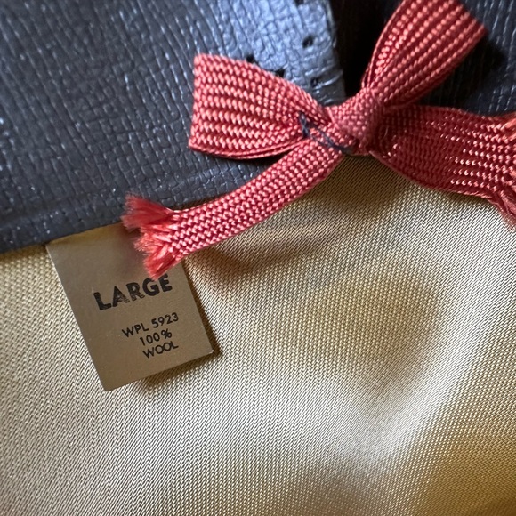 Vintage Boho Trail Boss Feather Accent Wool Cowboy Hat - Picture 7 of 8